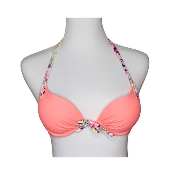 BOGOF Victoria's Secret Bombshell Halter Top Push Up Sexy Bikini Swim Top 32A - Picture 1 of 6